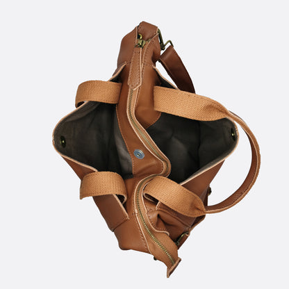 Unisex Men's and Women's genuine cowhide leather handbag Cara V2 design