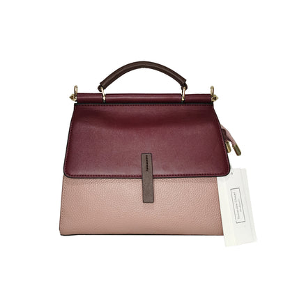 Women's cowhide leather handbag Lari design with 2 straps