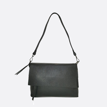 Women's genuine cowhide leather messenger satchel bag handbag Boite design