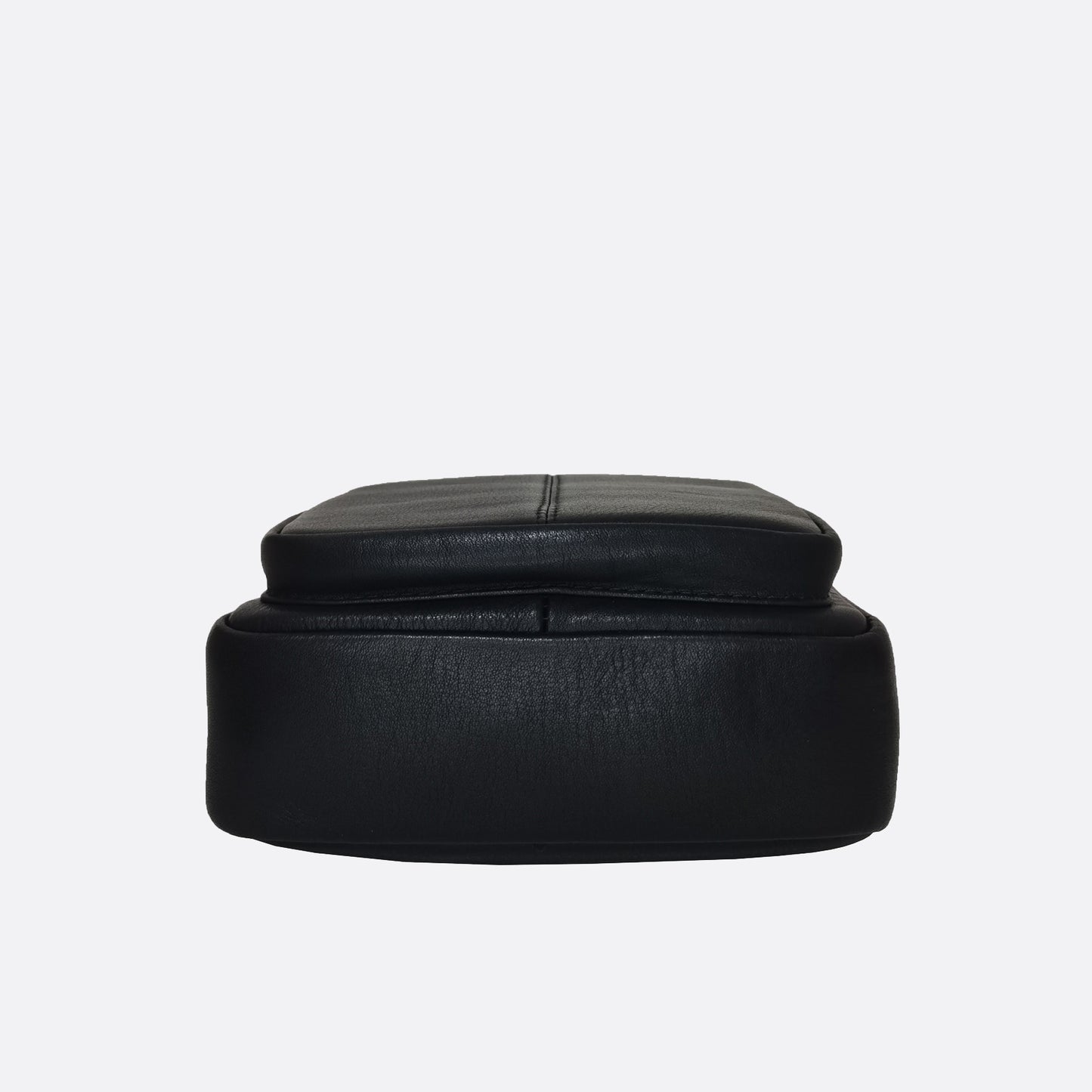 Pouch design unisex genuine cowhide leather sling bag