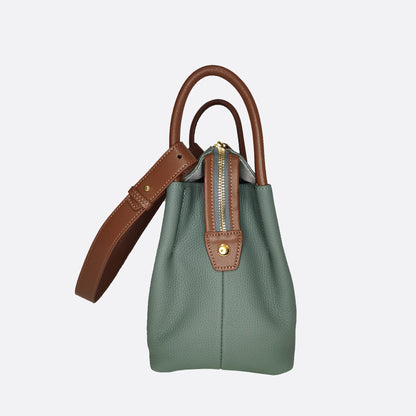 Women's genuine cowhide leather handbag Two Handle V4 design
