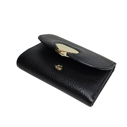 Women's genuine cowhide leather Heart design fold wallet/purse