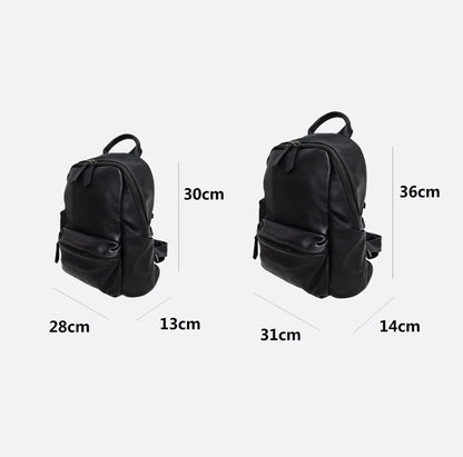 Unisex cowhide leather backpack V2