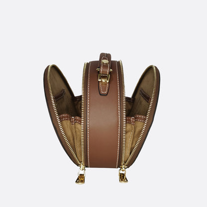 Women's genuine cowhide leather engraved handbag Klos design