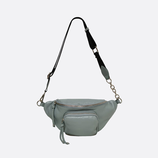 Women's cowhide leather handbag Vesny pouch design waist bag