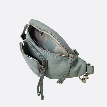 Women's cowhide leather handbag Vesny pouch design waist bag