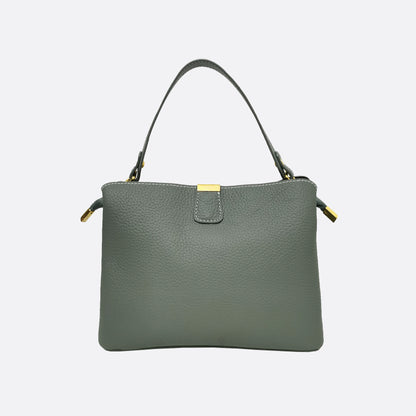 Women's cowhide leather handbag Mori V2 design with 3 straps