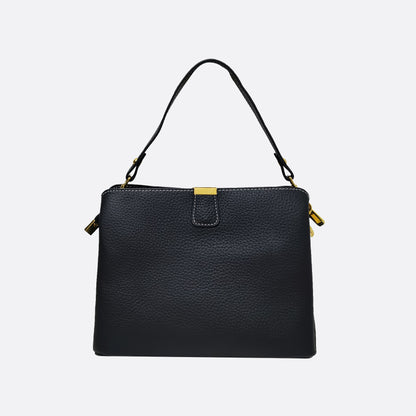 Women's cowhide leather handbag Mori V2 design with 3 straps