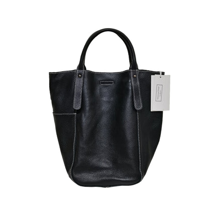 Women's genuine cowhide leather handbag Basket Lock design-dual carry version