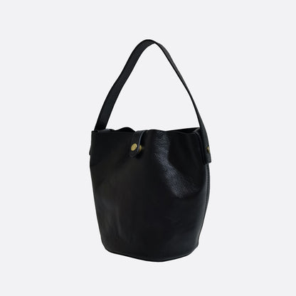 Women's genuine cowhide leather bucket bag V3