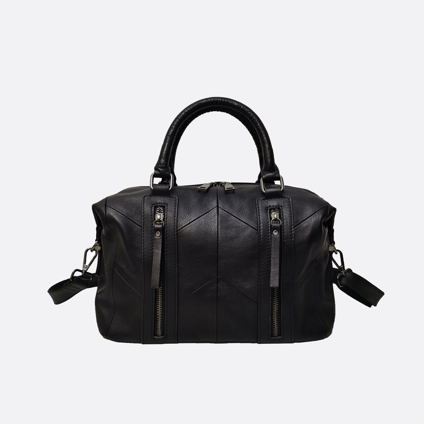 Women's genuine cowhide leather handbag Box V4 design