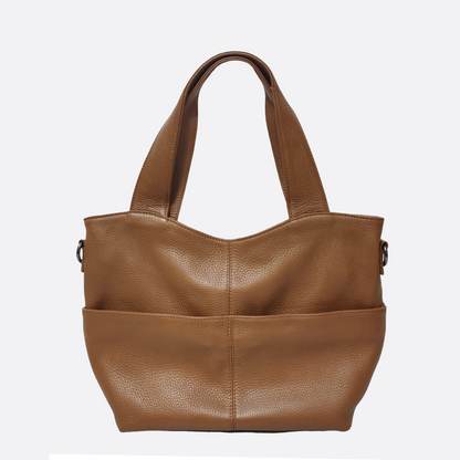 Women's genuine cowhide leather handbag Poches V2 design