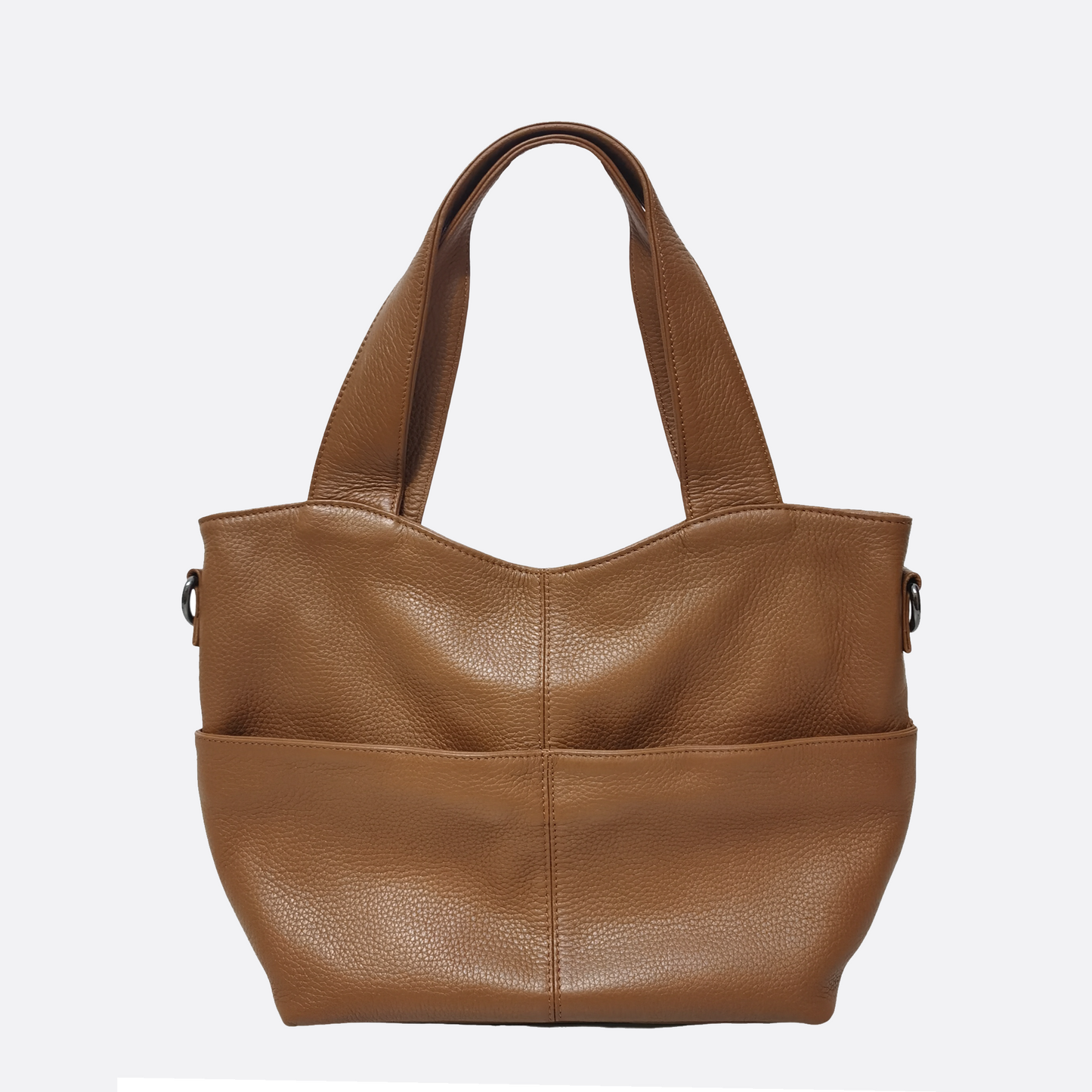 Women's genuine cowhide leather handbag Poches V2 design