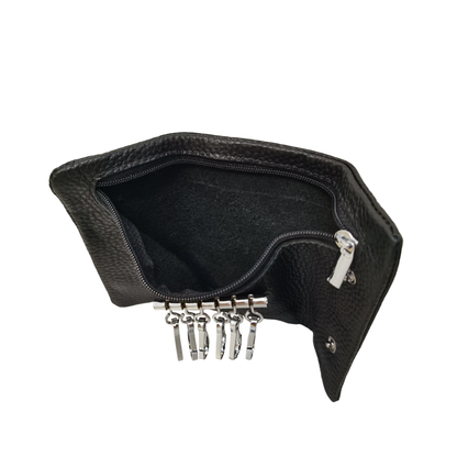 Unisex genuine cowhide leather key holder