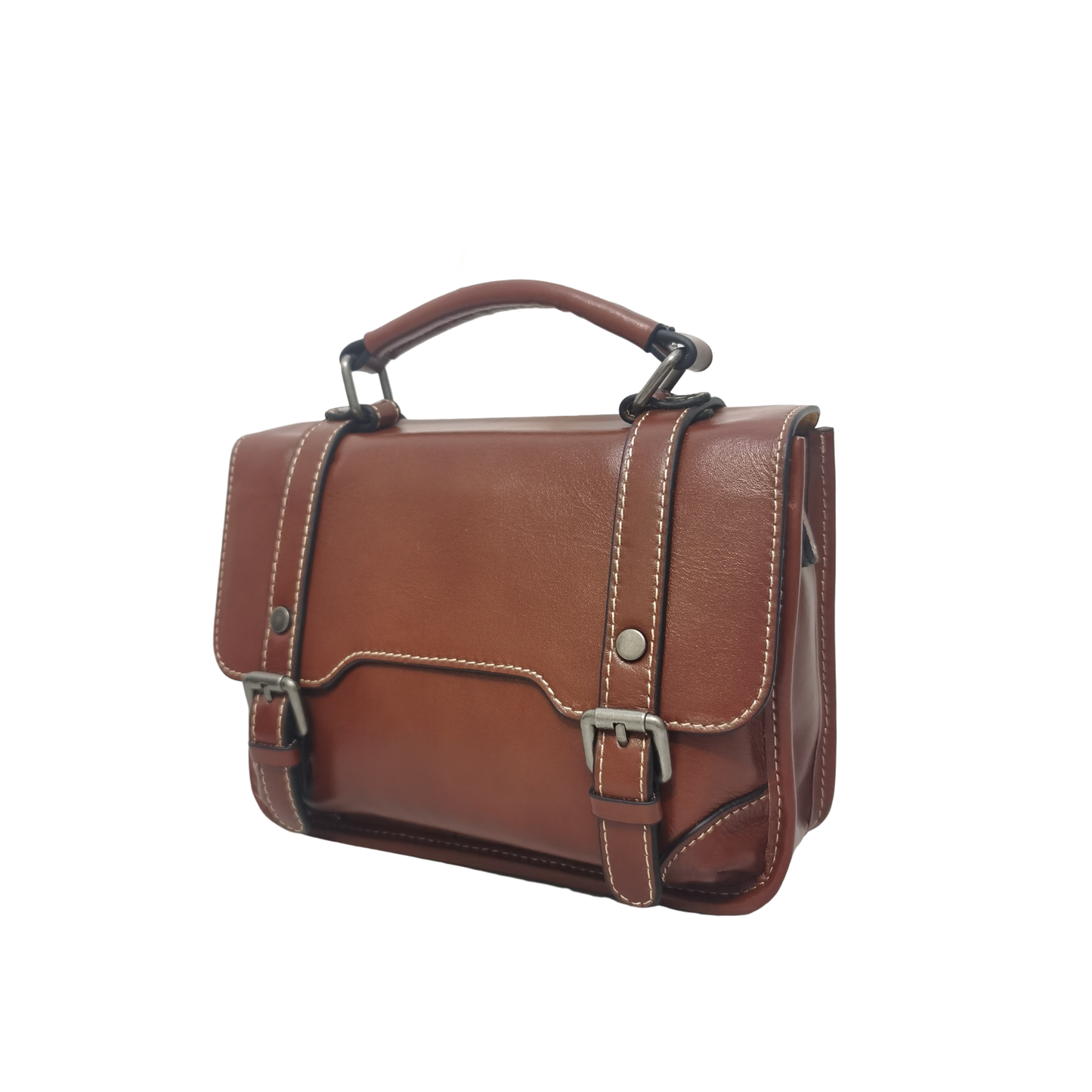 Women's genuine cowhide leather handbag Torba messenger design