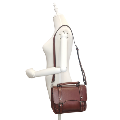 Women's genuine cowhide leather handbag Torba messenger design