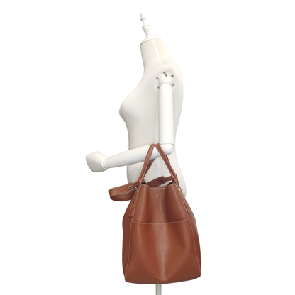 Women's genuine cowhide leather handbag Basket Lock V4 design