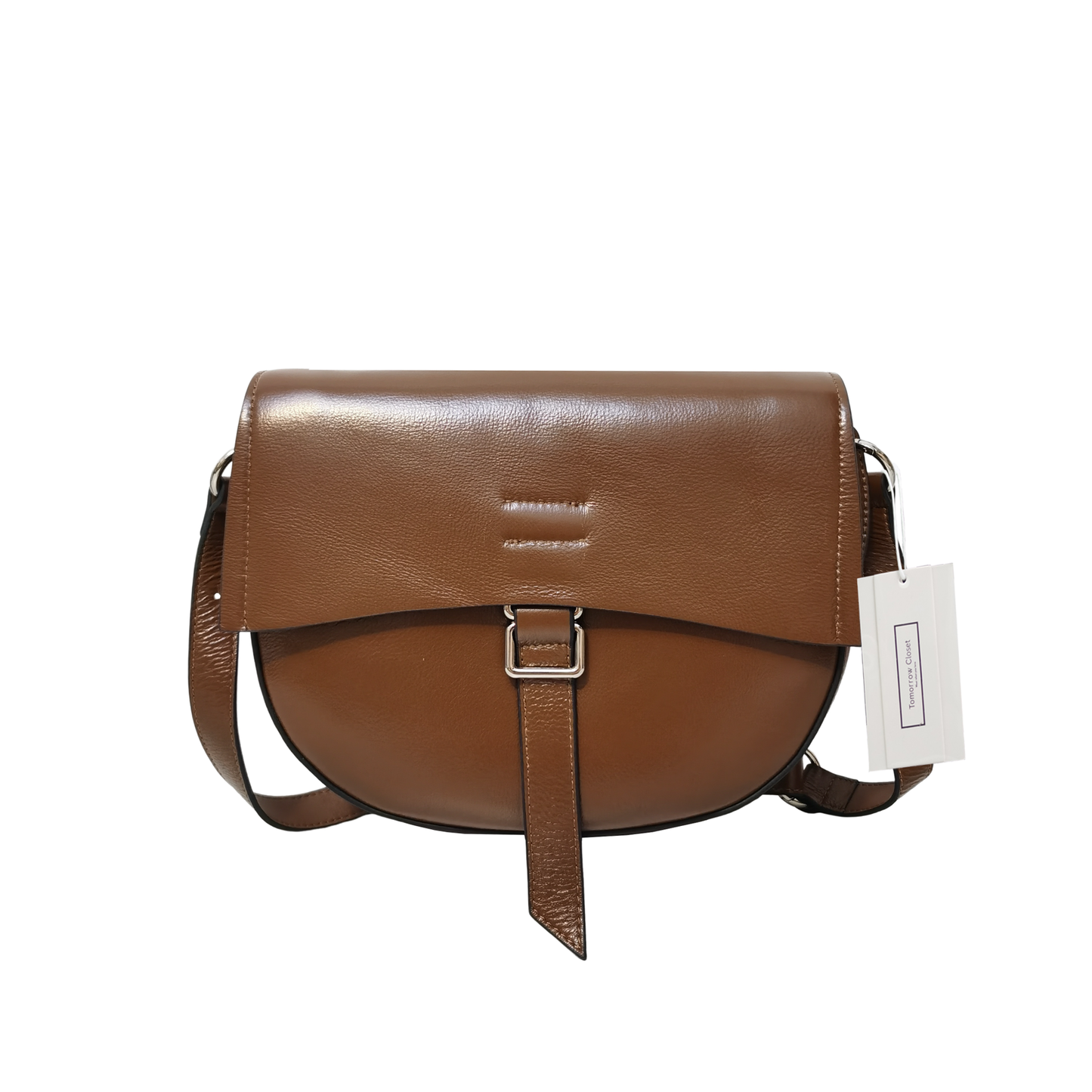 Women's genuine cowhide leather saddle handbag Edgar V4 design