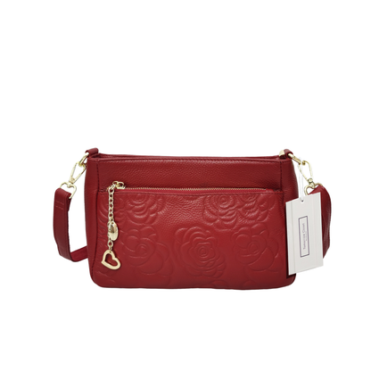 Women's genuine cowhide leather handbag Sternite Floral V2 design by Tomorrow Closet