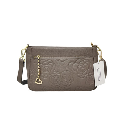 Women's genuine cowhide leather handbag Sternite Floral V2 design by Tomorrow Closet