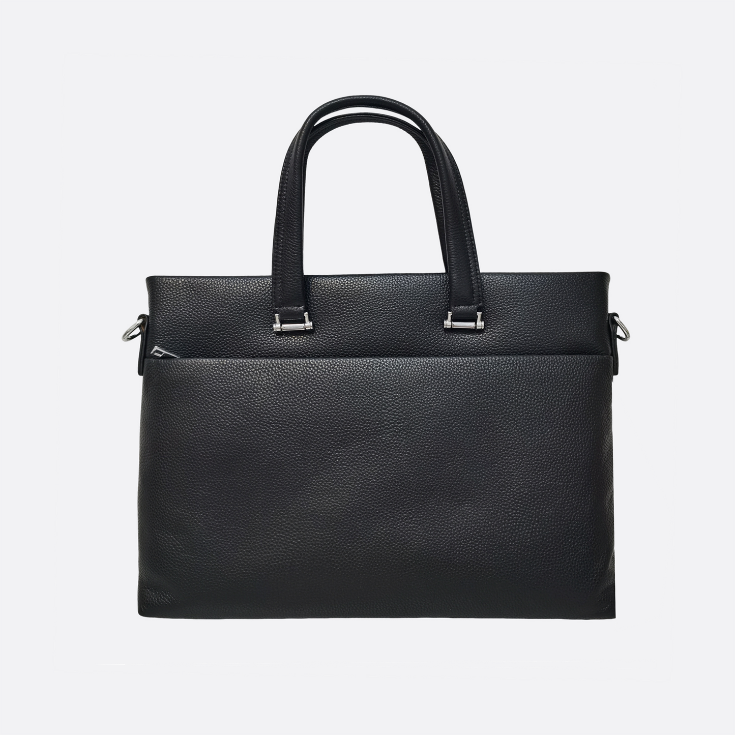 Unisex genuine cowhide leather slim briefcase laptop bag with sling Marcel V2 design