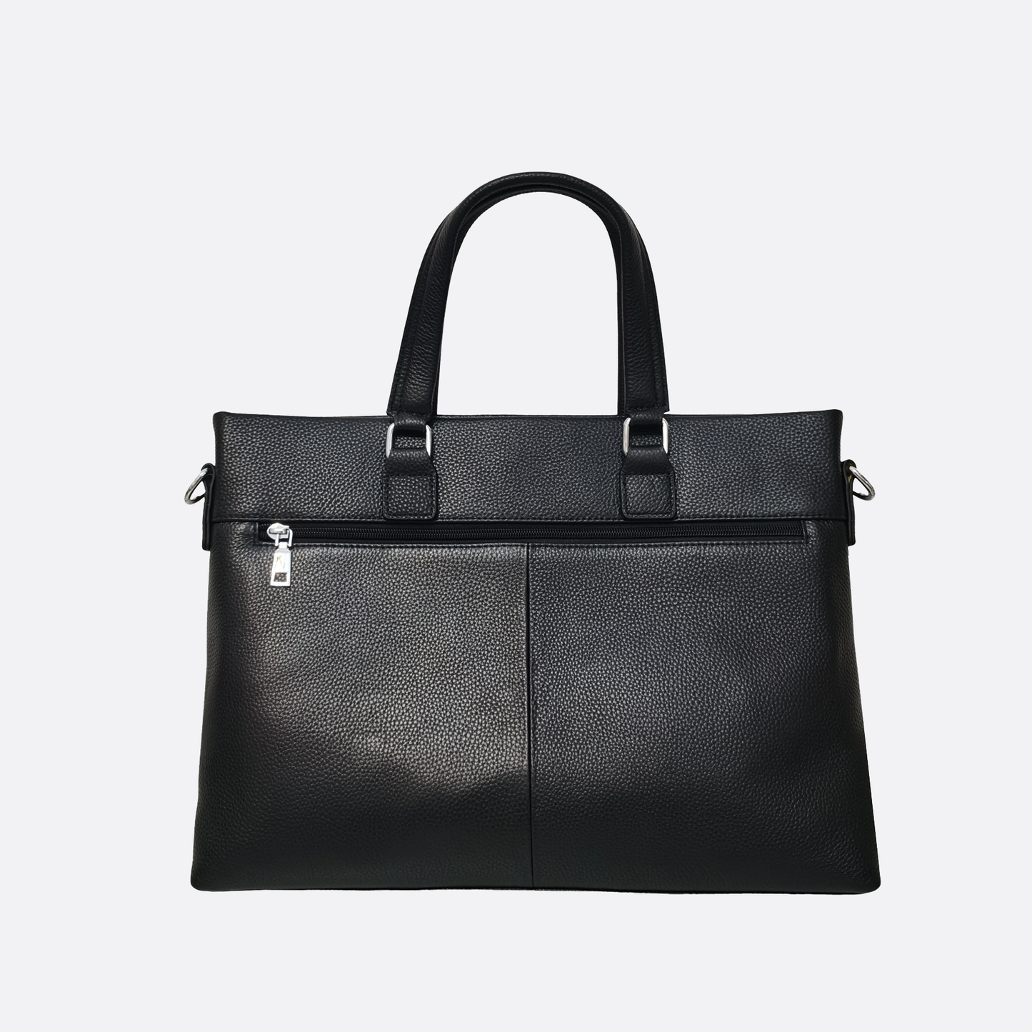 Unisex genuine cowhide leather slim briefcase laptop bag with sling Marcel V2 design