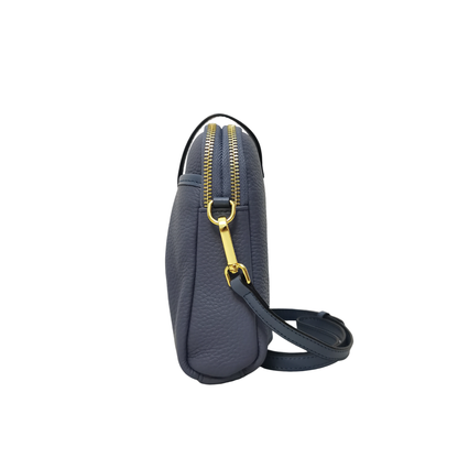 Women's genuine cowhide leather handphone bag Mirren button design