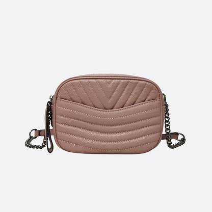 Women's genuine cowhide leather handbag Murca chevron design
