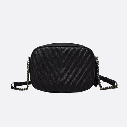 Women's genuine cowhide leather handbag Murca chevron design