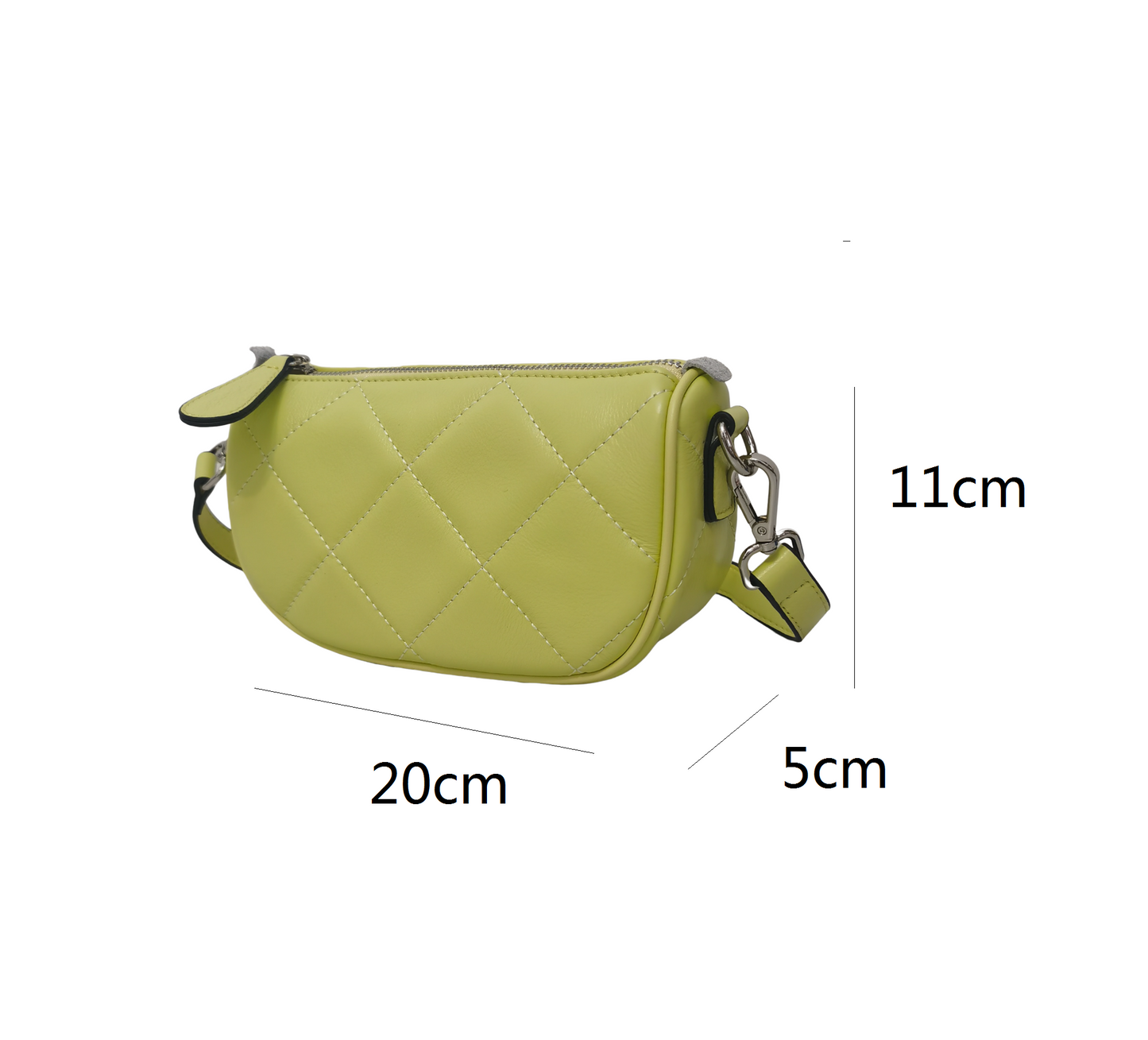 Women's genuine cowhide leather handbag Carly vyar design