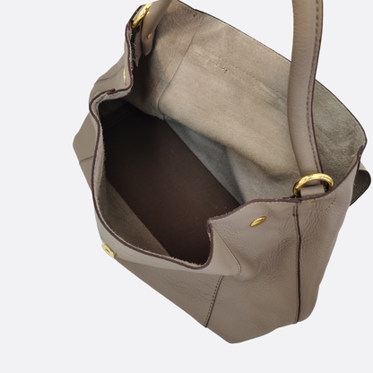 Women's genuine cowhide leather handbag Ingrid design