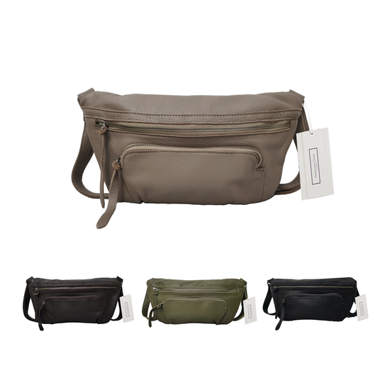 Unisex cowhide leather handbag Vesny pouch V2 design