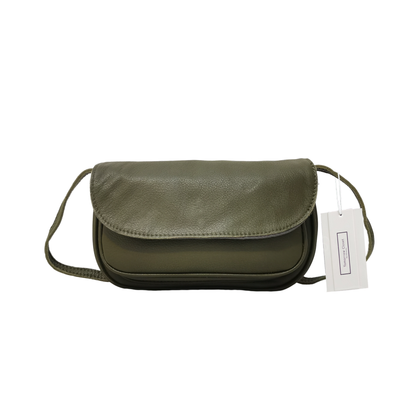 Women's genuine cowhide leather handbag Mini Messenger sling bag