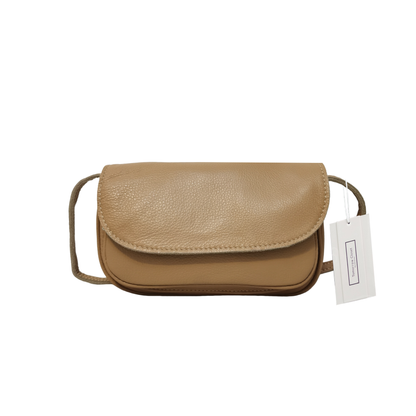 Women's genuine cowhide leather handbag Mini Messenger sling bag