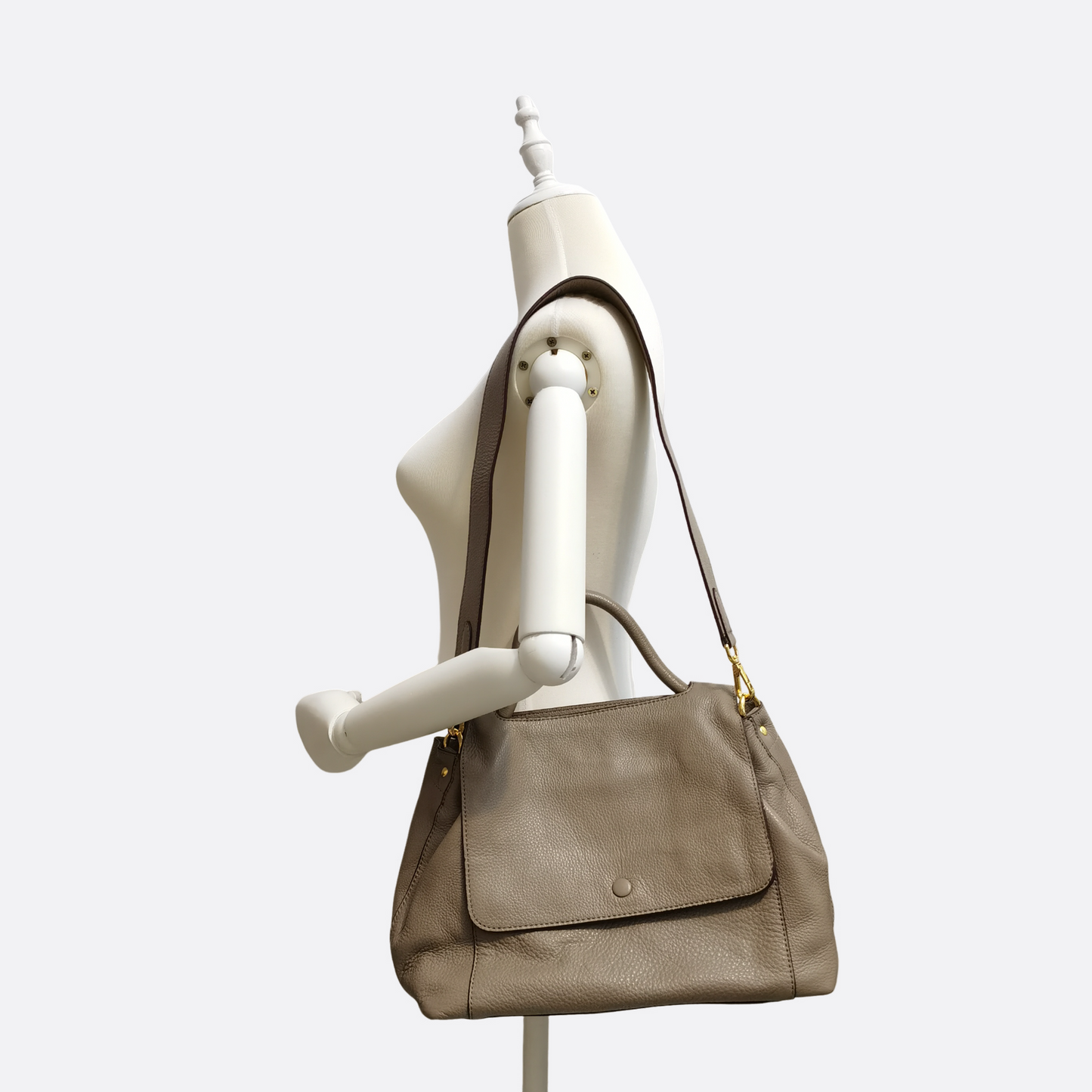 Women's genuine cowhide leather handbag Ingrid design