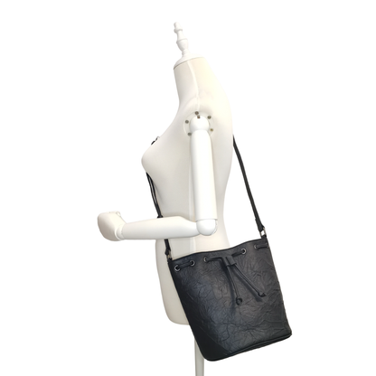 Women's genuine cowhide leather limited edition bucket bag