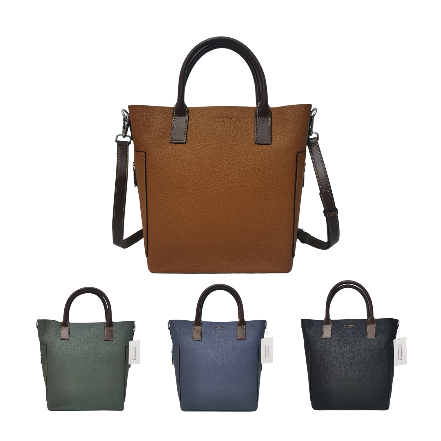 Women's genuine cowhide leather Handbag Perry V2 design