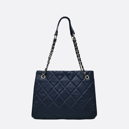 Women's lambskin leather crossbody tote bag Vyar design