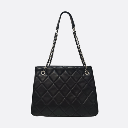 Women's lambskin leather crossbody tote bag Vyar design