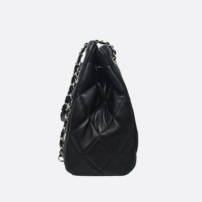 Women's lambskin leather crossbody tote bag Vyar design
