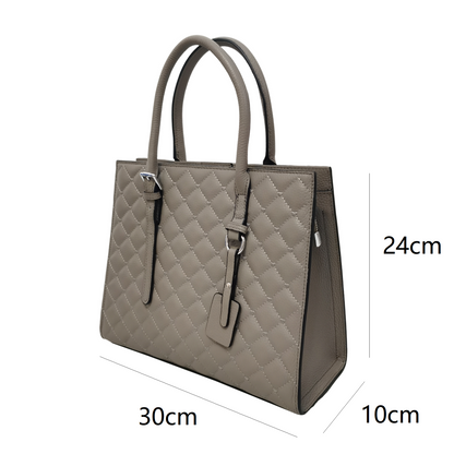 Women's genuine cowhide leather handbag Potter Diamond design