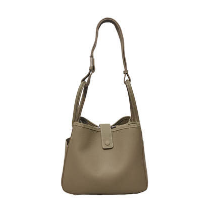Women's genuine cowhide leather handbag Two handle design