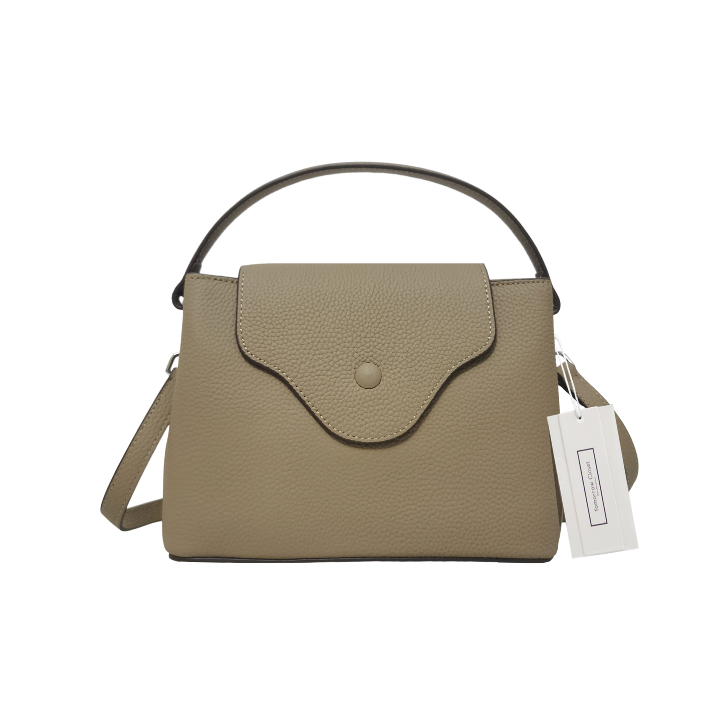 Women's genuine cowhide leather handbag Lorena design