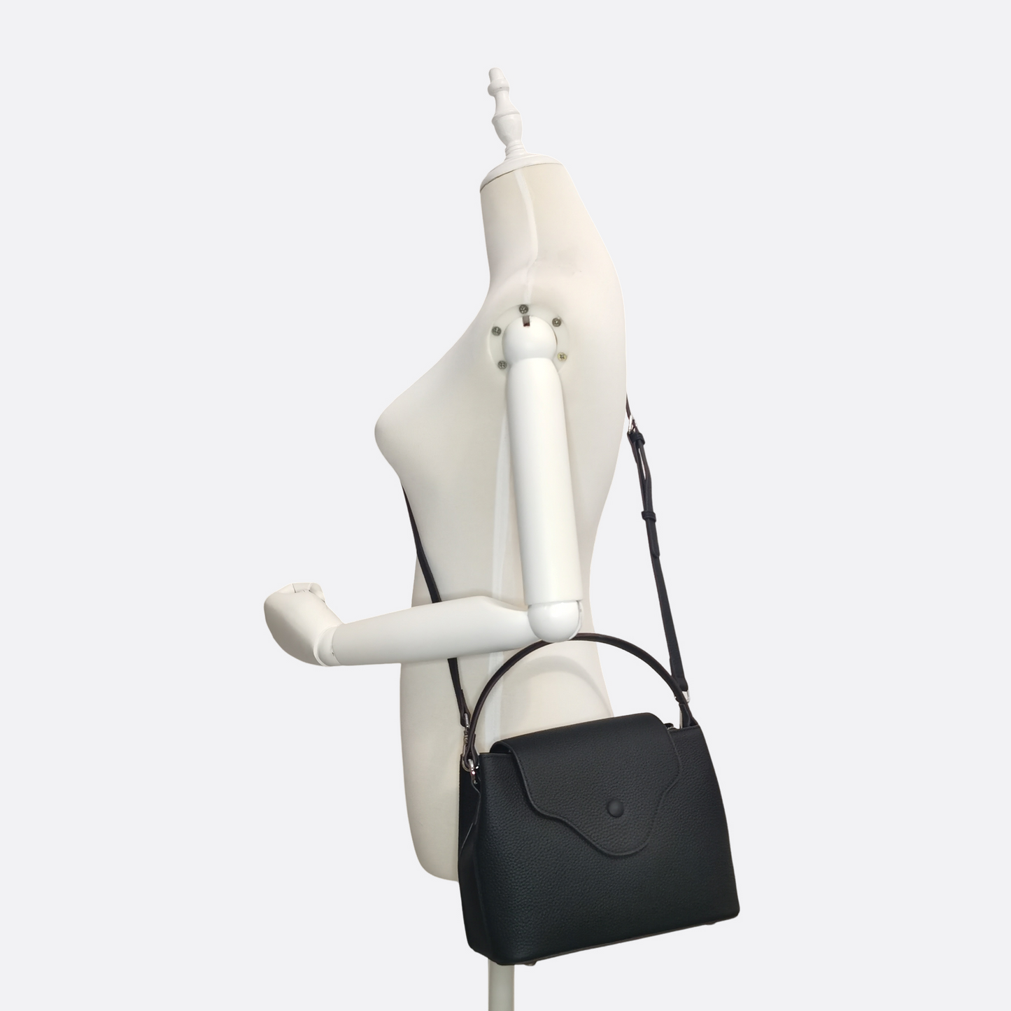 Women's genuine cowhide leather handbag Lorena design
