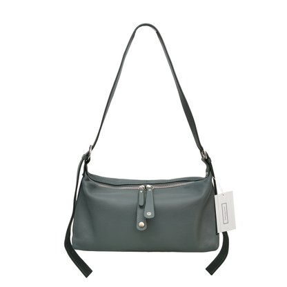 Women's genuine cowhide leather handbag Ingot design