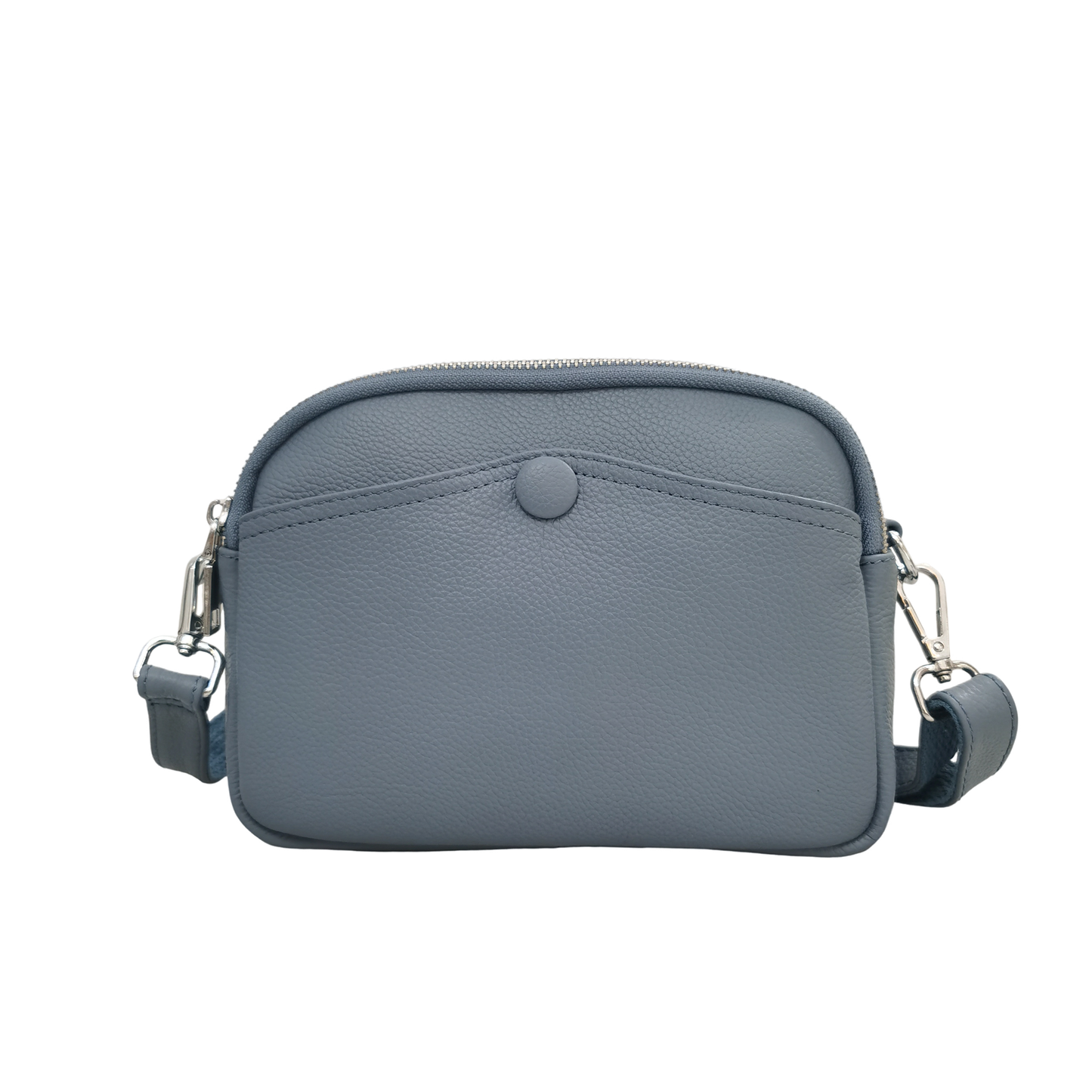 Women's genuine cowhide leather handbag Murca button design