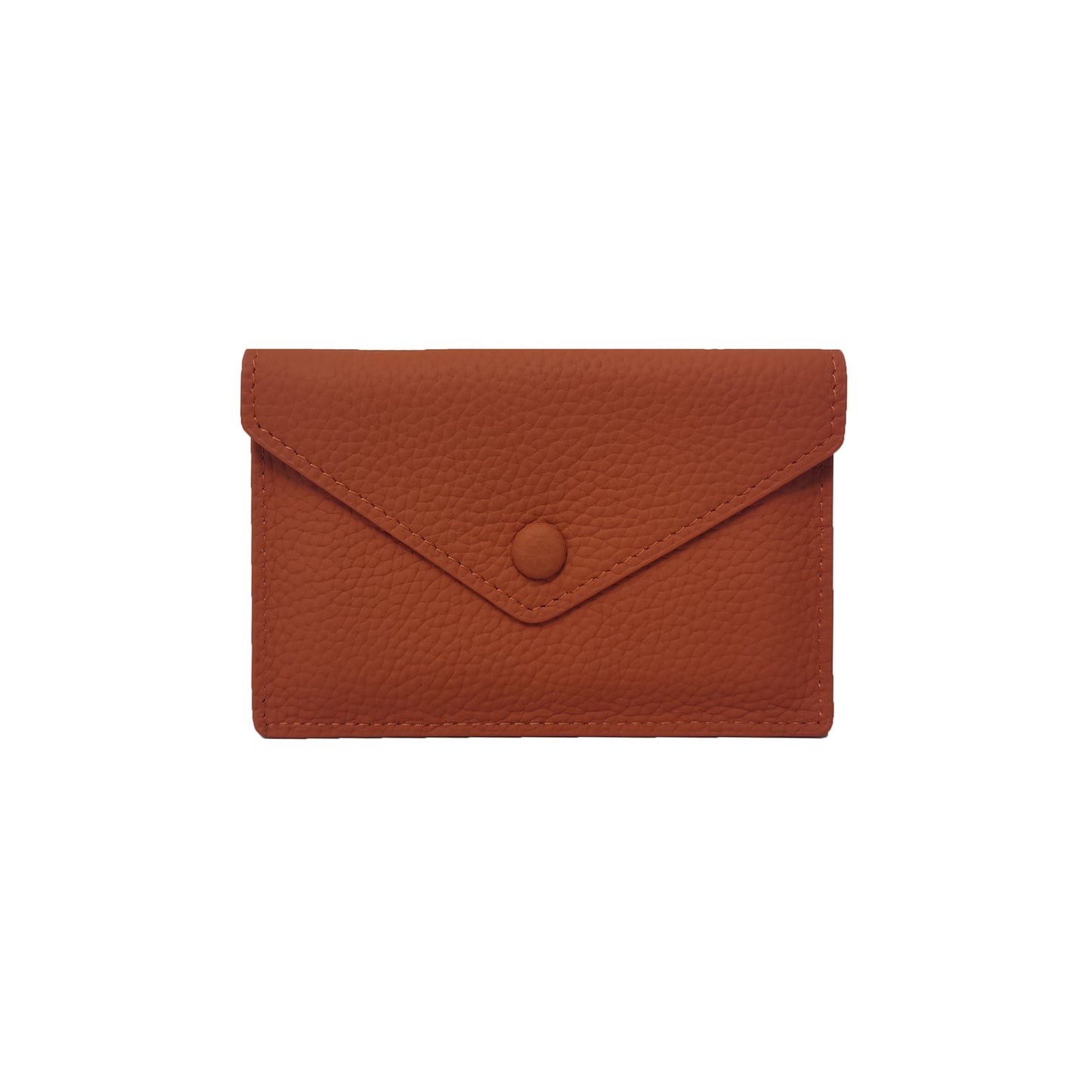 Women's genuine cowhide leather short card holder pouch Envelope design