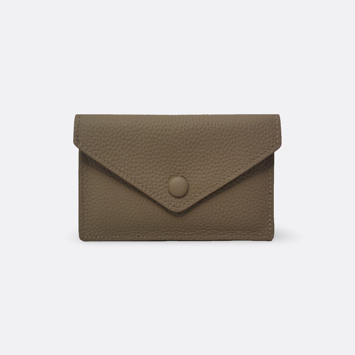 Women's genuine cowhide leather short card holder pouch Envelope design