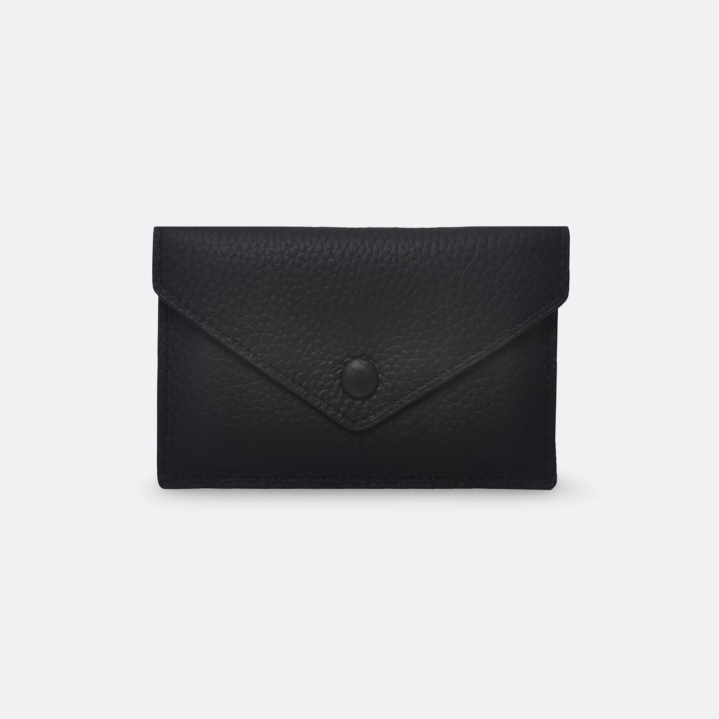 Women's genuine cowhide leather short card holder pouch Envelope design
