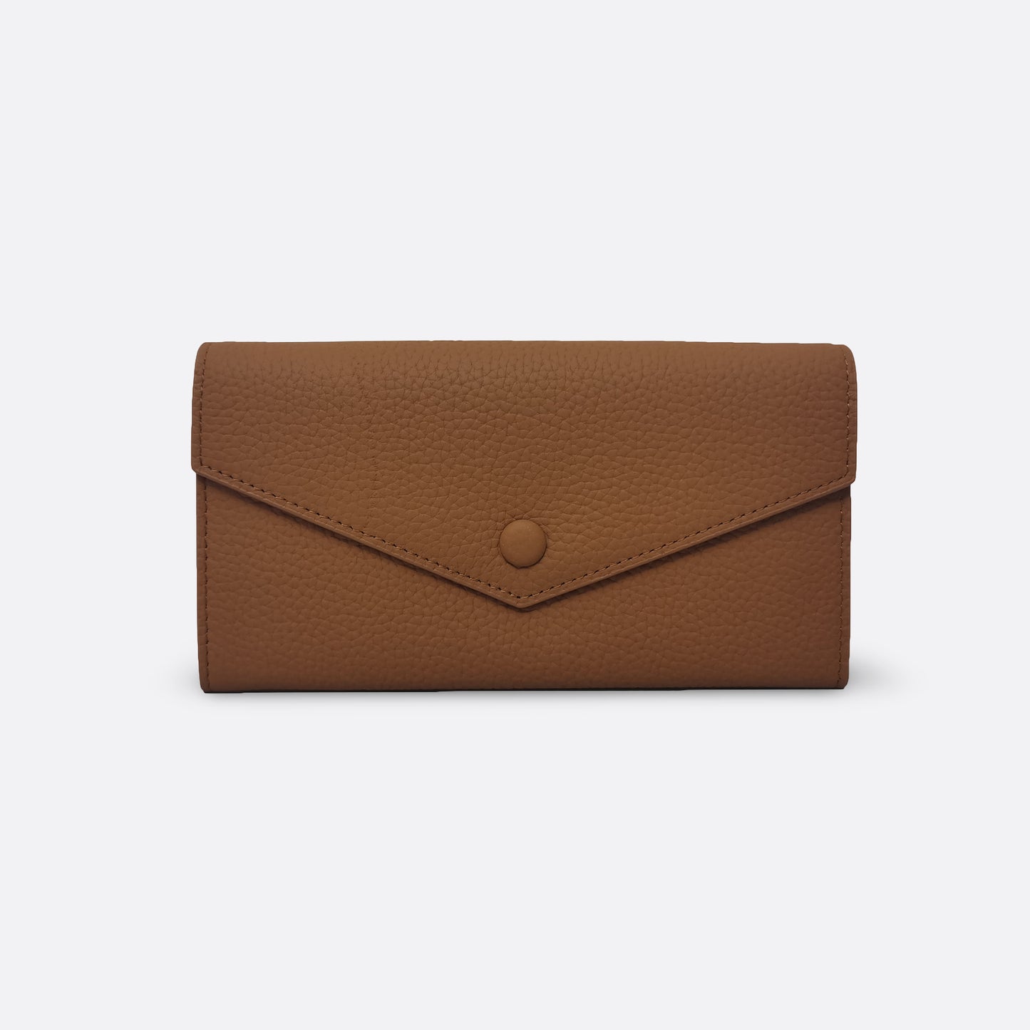 Women's genuine cowhide leather long wallet Envelope design